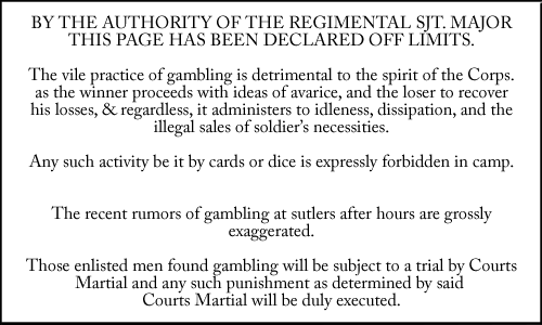 Warning against gambling image